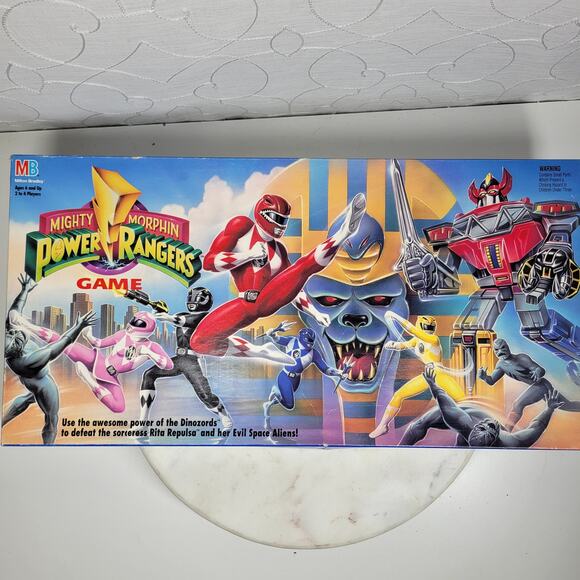 Vintage 1993 Mighty Morphin Power Rangers Board Game MB Milton Bradley Complete - Picture 4 of 16